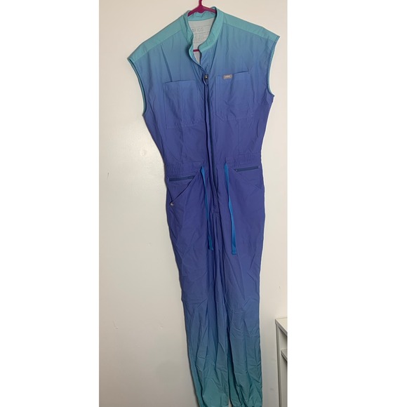FIGS Technical Collection Jumpsuit XXS Ombre Sleeveless Blue Purple - Picture 1 of 8